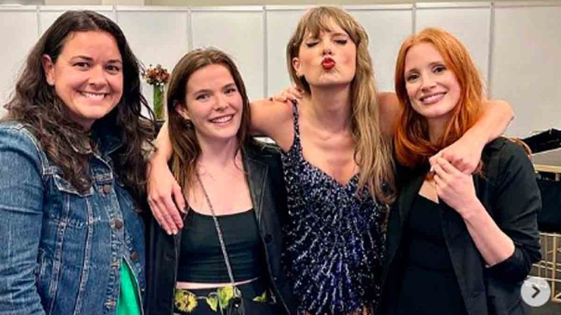 Taylor Swift con Jessica Chastain