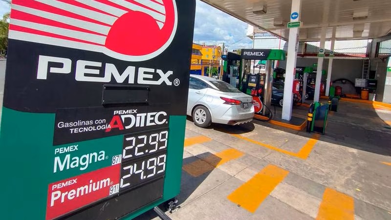 estación de gasolina de Pemex