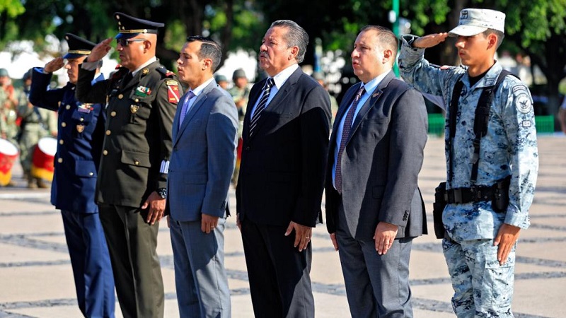 Autoridades civiles y militares conmemoran el 158 aniversario luctuoso del General Antonio Rosales