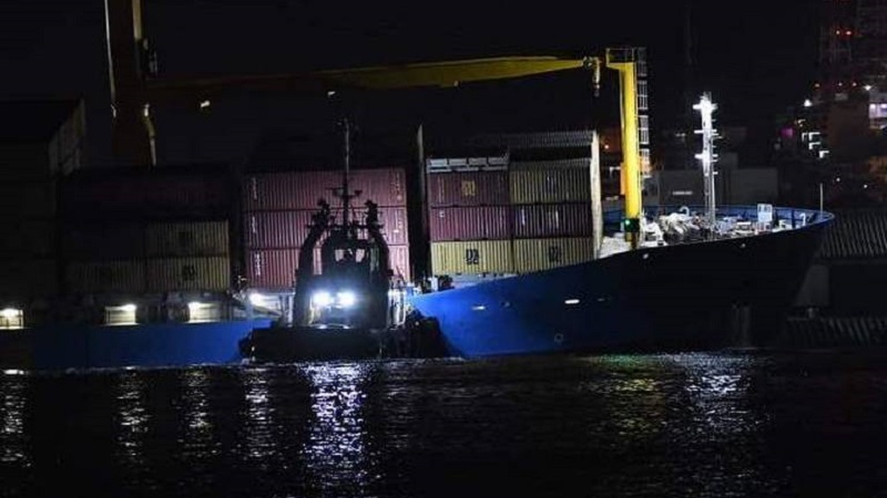 Barco accidentado de Baja Ferries en Mazatlán