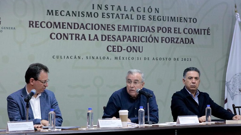 Sinaloa, tercer estado en instalar mecanismo de seguimiento a desapariciones forzadas
