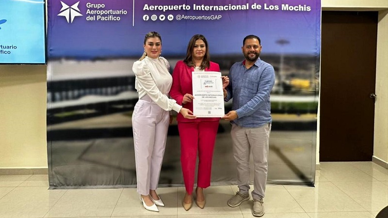 Certifican a aeropuerto de Los Mochis por cumplir con estándares de turismo incluyente
