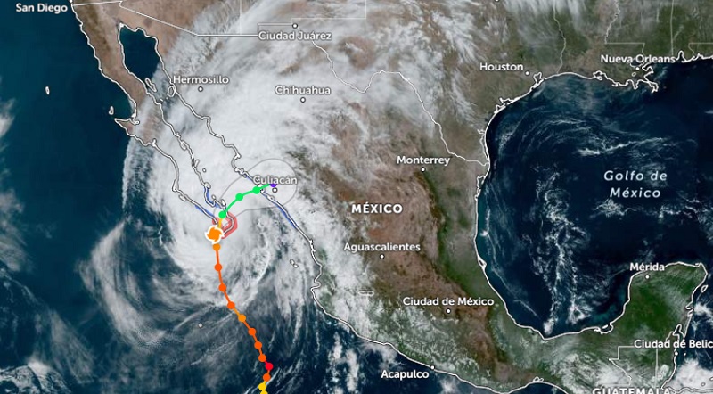 Huracán Norma ya impactó el sur de La Paz, BCS; Semar cierra puertos