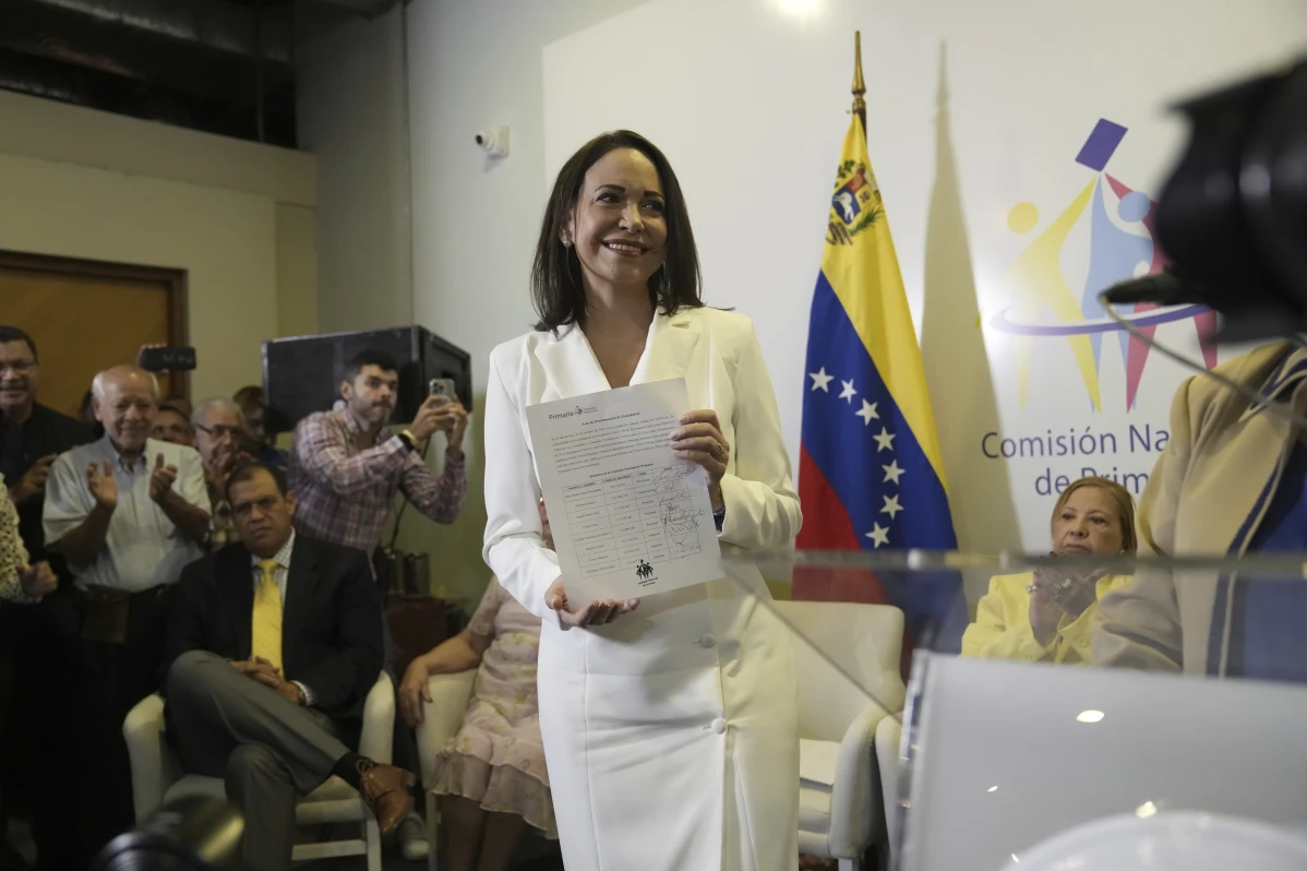 Proclaman a María Corina Machado ganadora de las primarias de la oposición en Venezuela