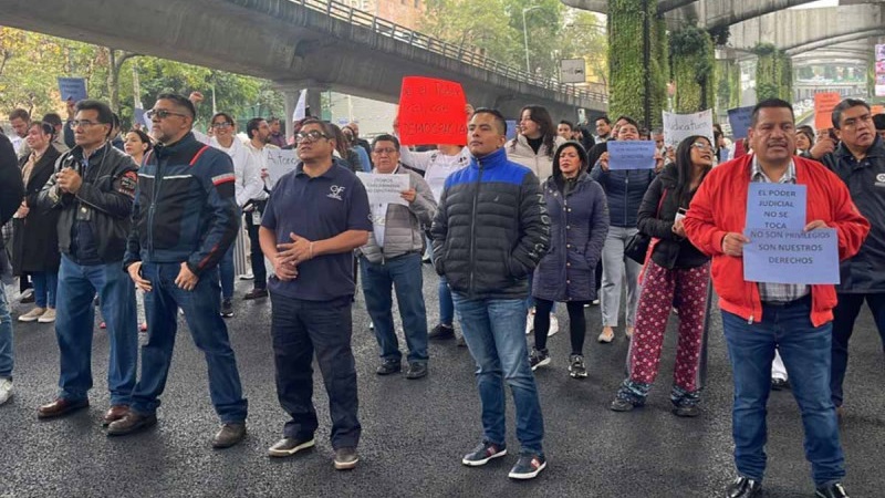 Trabajadores del Poder Judicial vuelven a bloquear varios puntos en la CDMX