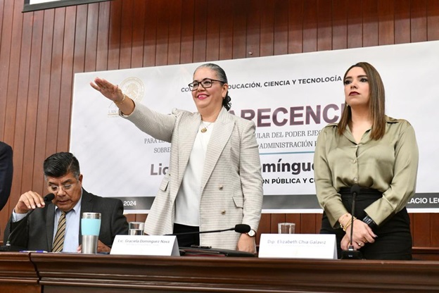 Comparece Graciela Domínguez Nava titular de SEPYC ante Congreso Local