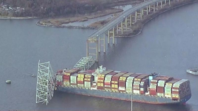 Se derrumba puente en Baltimore, EUA tras colisión de un buque contra uno de sus pilares