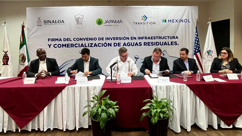 Ahome y Mexinol convenian inversión en tratamiento de aguas residuales