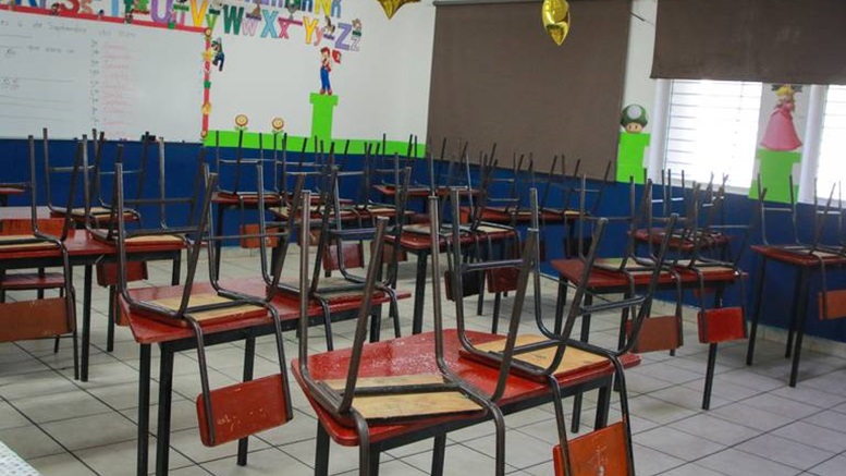 aula de escuela vacía