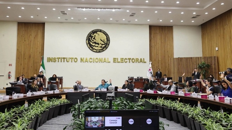 Reunión del consejo general del INE
