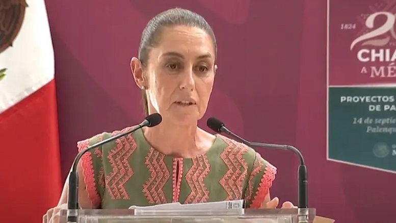 Claudia Sheinbaum en el día de la raza