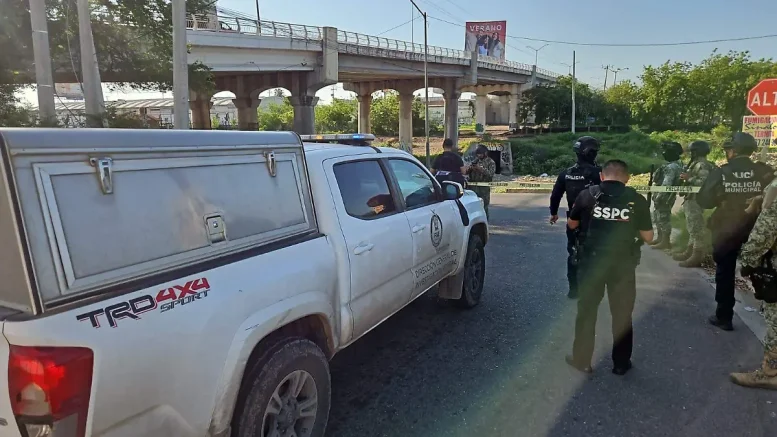 área de atentado en Culiacán