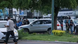 vehículo de policía asesinado