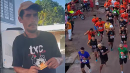 borracho compite en carrera