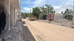 obra de pavimentación de los mochis