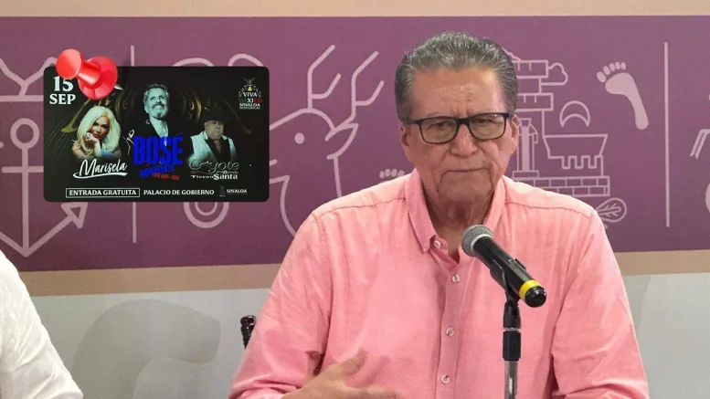 Feliciano Castro Meléndrez en conferencia de prensa