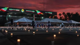 Veladoras encendidas