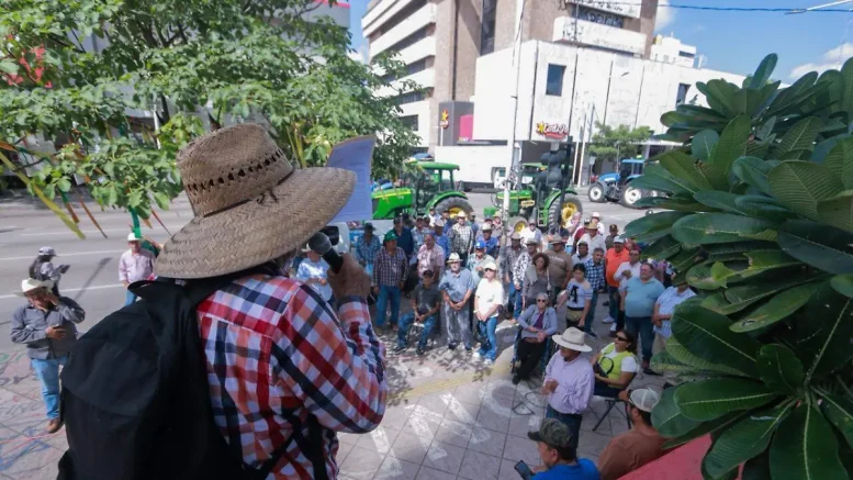 agricultores en protesta