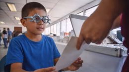 examen de la vista a niño