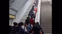 heridos en escaleras del metro