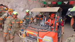 minero rescatado en el rosario