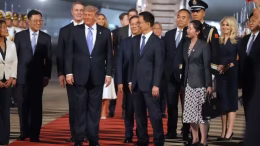 trump llega a china