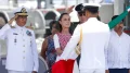 Claudia Sheinbaum encabezo la ceremonia del Dia de la Marina