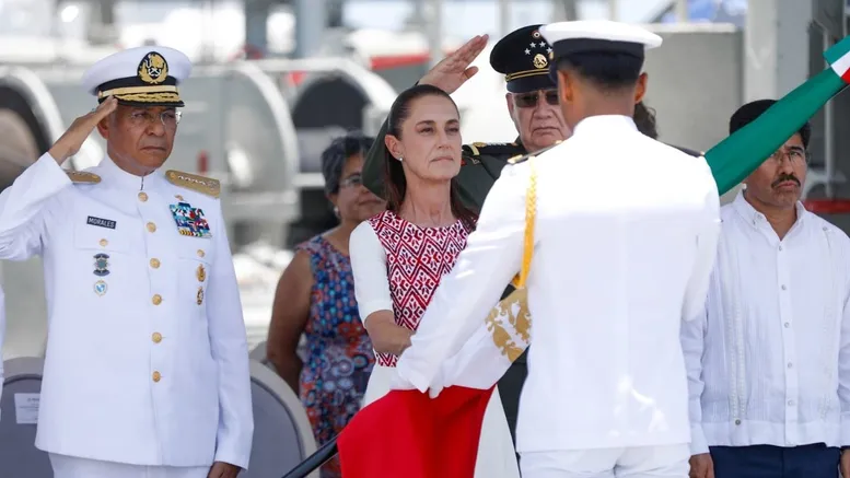 Claudia Sheinbaum encabezo la ceremonia del Dia de la Marina