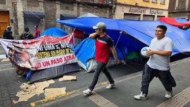campamento de la cnte en cdmx