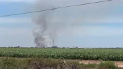 quema de soca en campo agrícola