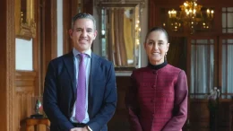 David Velez Osorno y Claudia Sheinbaum