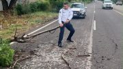 agente de transito en labor de apoyo