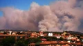 humo sobre la adrada cerca de madrid