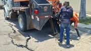 trabajos de bacheo en los mochis
