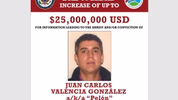 cartel de recompensa por narcotraficante