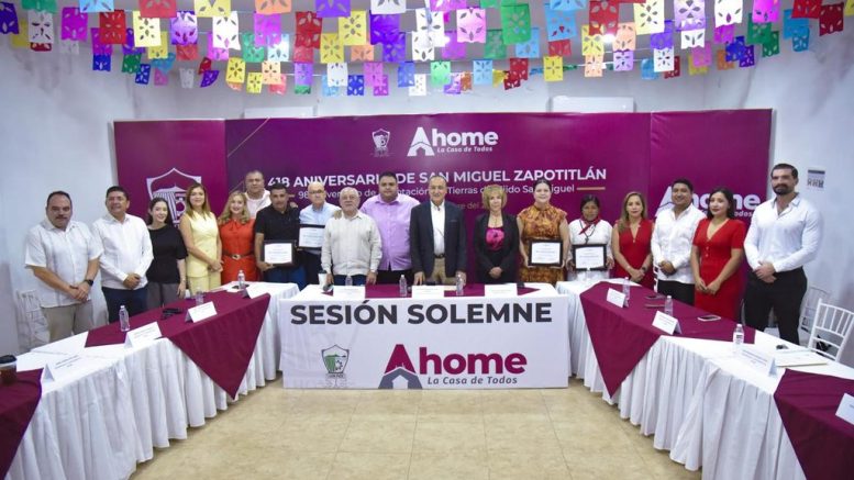 Conmemoran 418 aniversario de San Miguel Zapotitlán.