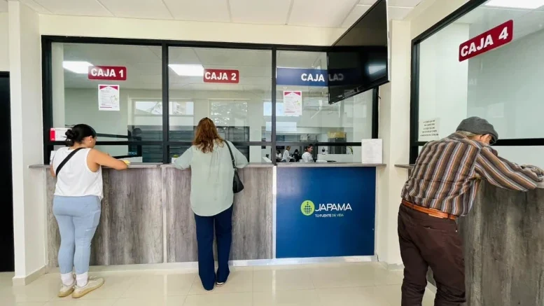 área de cajas de tesoreria de ahome