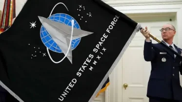 bandera de la fuerza espacial de estados unidos