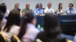 graciela domínguez en reunión de seguridad