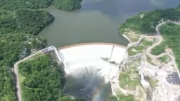 vista aérea de presa huites