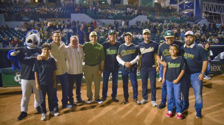 inauguración de la temporada de beisbol en los mochis