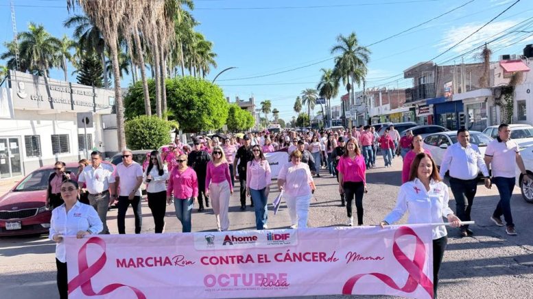 marcha rosa contra el cáncer de mama