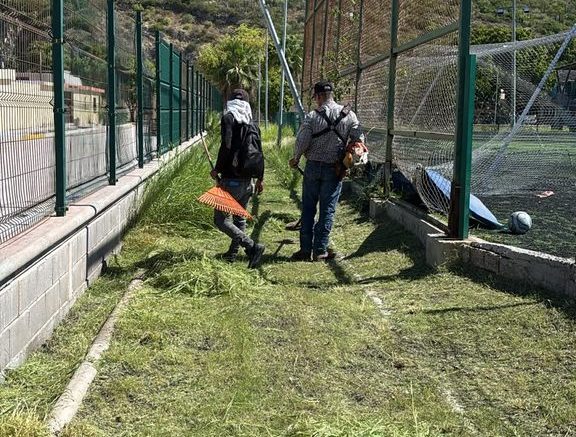 limpieza de espacios deportivos de ahome
